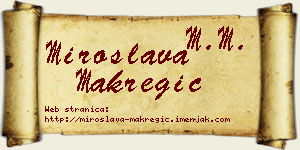 Miroslava Makregić vizit kartica